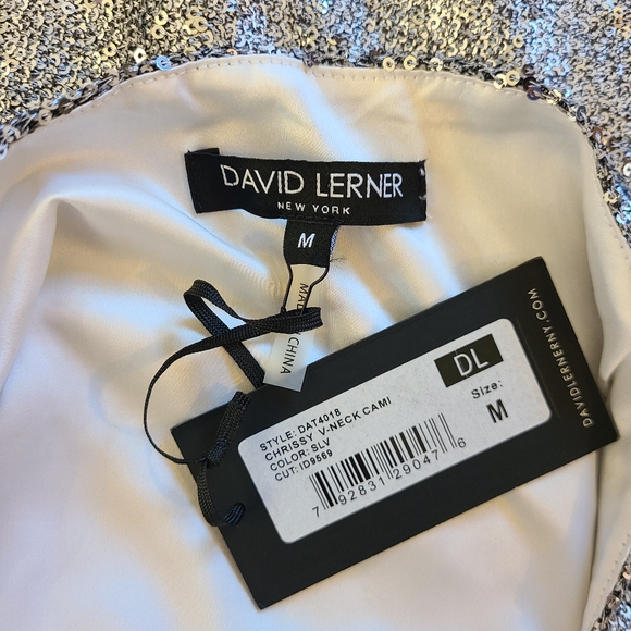 David Lerner Chrissy Sequin Cami Size M - Picture 5 of 6